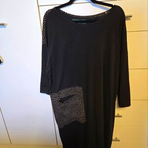 Gudrun Sjoden XL Dress With gold/black-patterned highlights